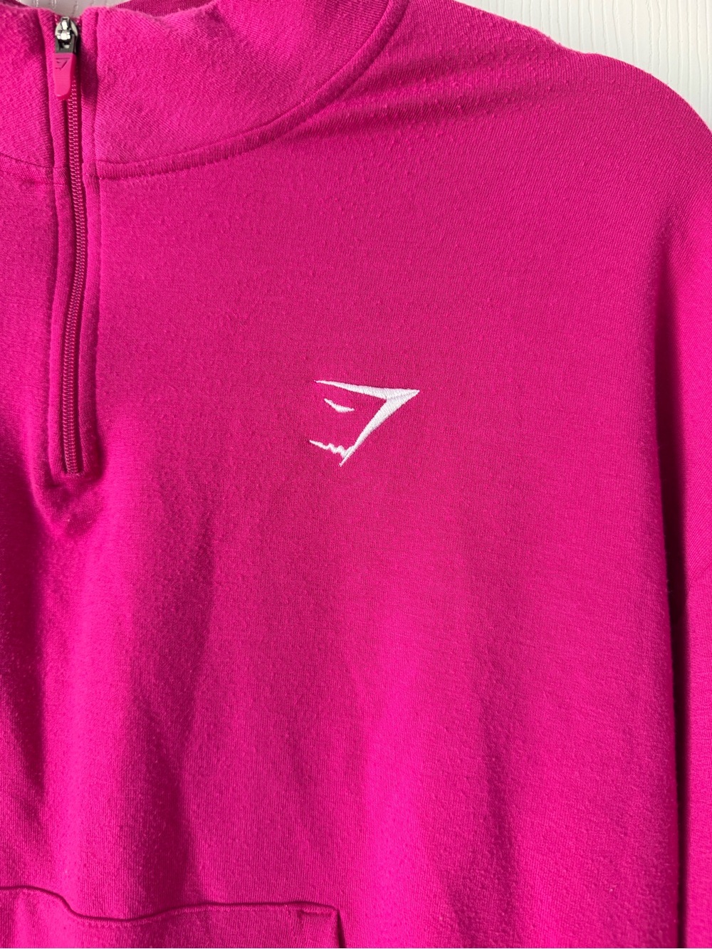 Gymshark Pippa Training Pullover Dragon Pink Quarter Zip Size L - Picture 6 of 7
